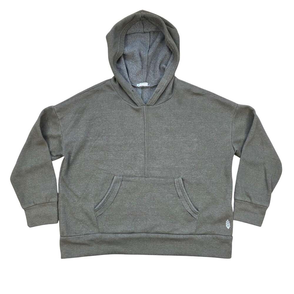 FP Movement Free People Oversized Hoodie Womens Medium Olive Green Pullover